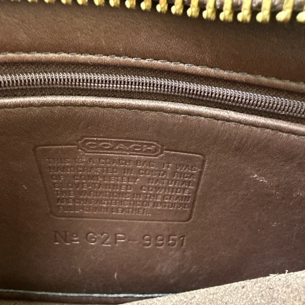 Coach Leather Shoulder Bag Purse Brown Vintage Classic - Picture 5 of 10